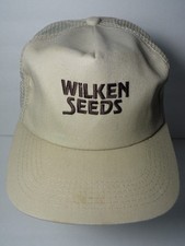 Vintage 1990s WILKEN SEEDS Grain Advertising SNAPBACK TRUCKER HAT CAP K-Products