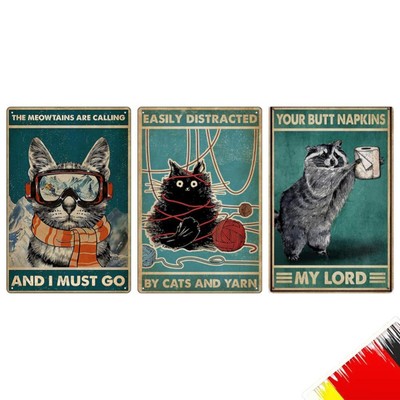 Cat Animal Printed Full Embroidery Kits 11CT Stamped Needlework Home Decoration