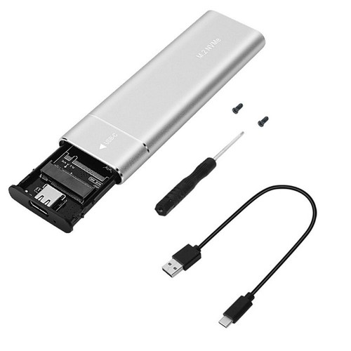 M.2 NVMe SATA USB C 3.1 Adapter Zewnętrzna obudowa SSD Case do M / M + BKey~. - Zdjęcie 6 z 30