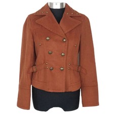 Ana Sousa Jacket Size Uk 8 (eu36) Women’s In Burnt Orange Long Sleeve Women’s