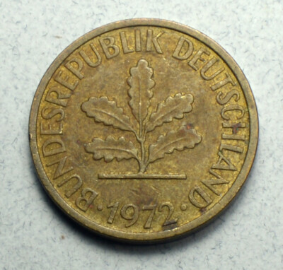 Germany 5Pf. 5 Phennig 1972-D KM# 107 Europe Coin 