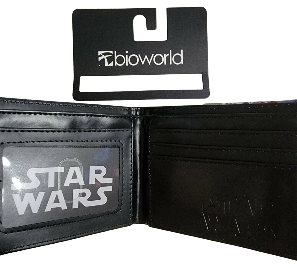 Official Star Wars Boba Fett Bioworld Bifold Wallet! Mandalorian - Image 2 of 2