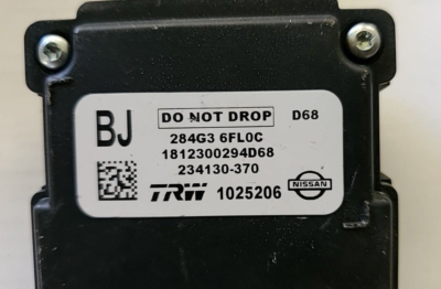 2018-2019 Nissan Rogue lane assist camera 284G3 6FL0C | eBay