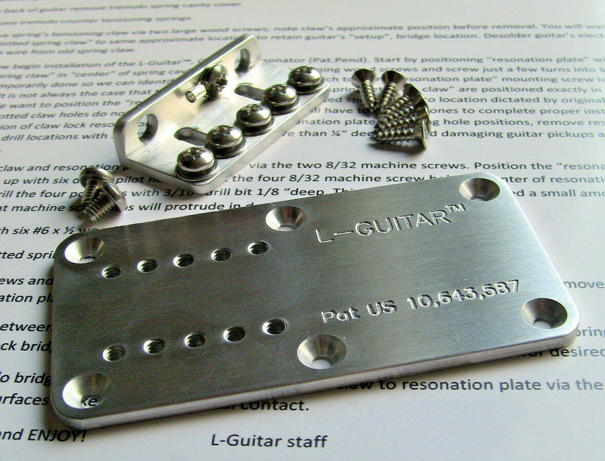 ESP Tremolo mod kit- L-Guitar -Claw Loc Resonator- NEW LOCKING