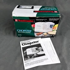 Toastmaster Chopster Vintage Mini Food Chopper & Food Processor Unused Open-Box