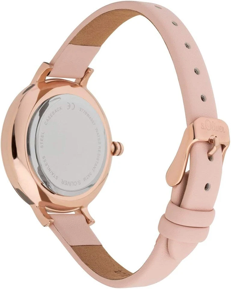 S.Oliver Damen Analog Quarz Armbanduhr mit Edelstahlarmband - Bild 3 von 4