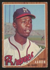 1962 Topps Hank Aaron #320 F/G (Creases)
