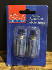 Aqua Culture Twin Pack Aquarium Bubble Stone NIP - SAVE BIG - L@@K!
