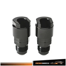 2PCS 6AN Male Flare To 5/16" Quick-Disconnect EFI Fuel Rail Line Fitting Adapter