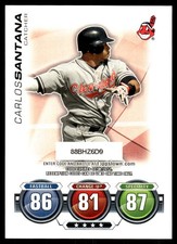 Carlos Santana 2010 Topps Update #NNO Indians MLB READ FREE SHIP AutographDen