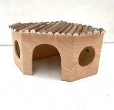Ollesch Hazelnut Corner House For Guinea Pigs 35 cm Wooden Nest House
