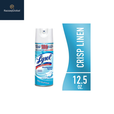 Lysol Disinfectant Spray, Antibacterial, Crisp Linen Scent, 12.5 fl oz