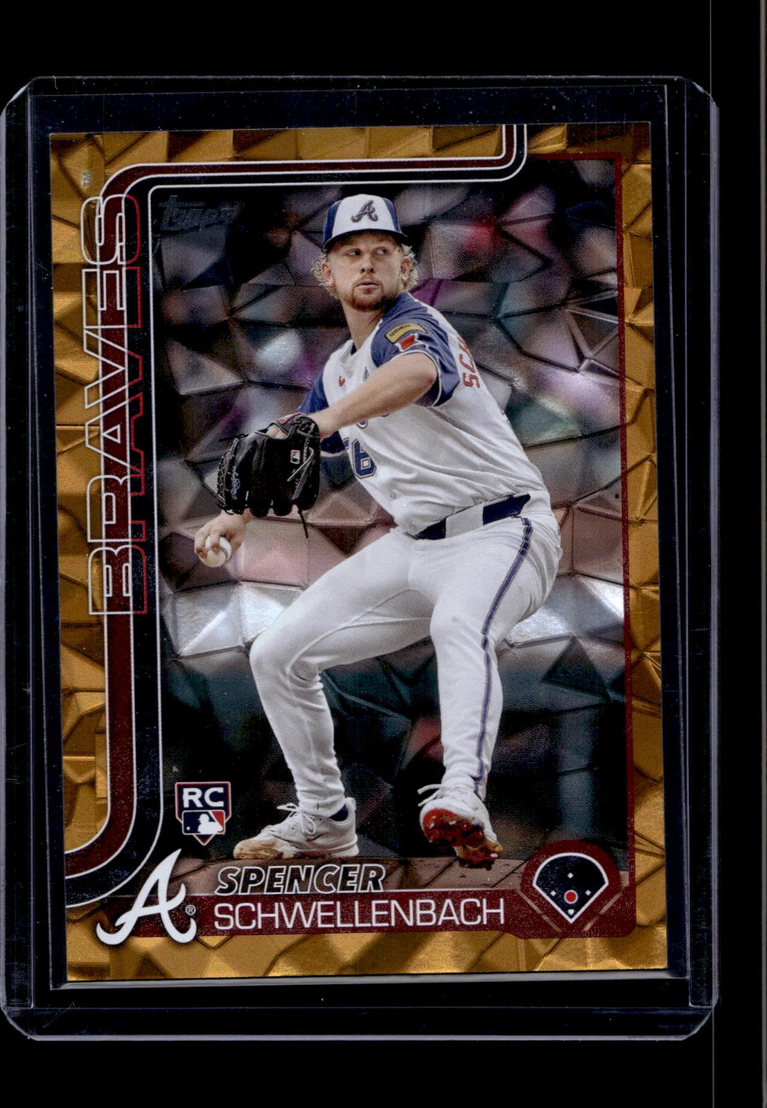 2025 Topps #103 Spencer Schwellenbach Gold Holo Foil #/50