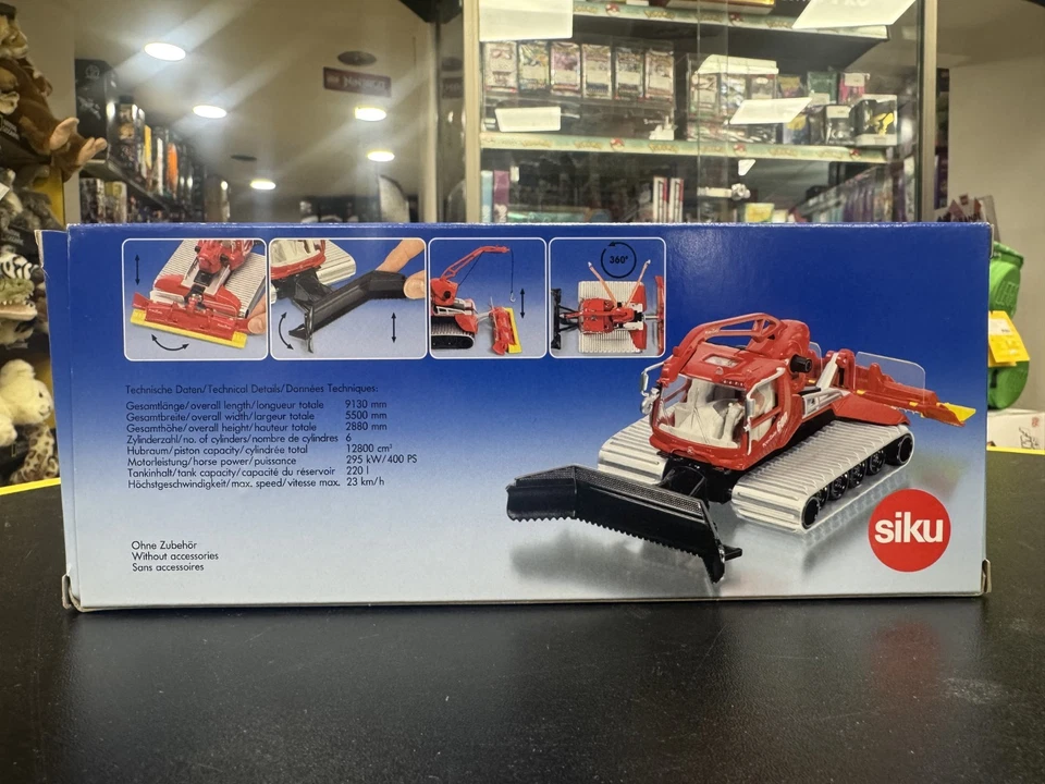 SIKU 4914 - modellino 1:50- GATTO DELLE NEVI ROSSO - NUOVO - SIGILLATO - Immagine 3 di 4