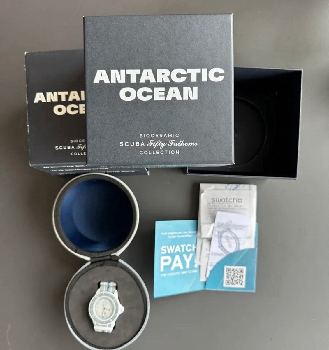 【お買い得！！】BlancpainxSwatch Antarctic Ocean Blancpain x Swatch Antarctica Ocean – Belmont Watches