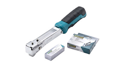 Technocraft Hammertacker Schlagtacker 6-10mm + 2000 Klammern 10mm