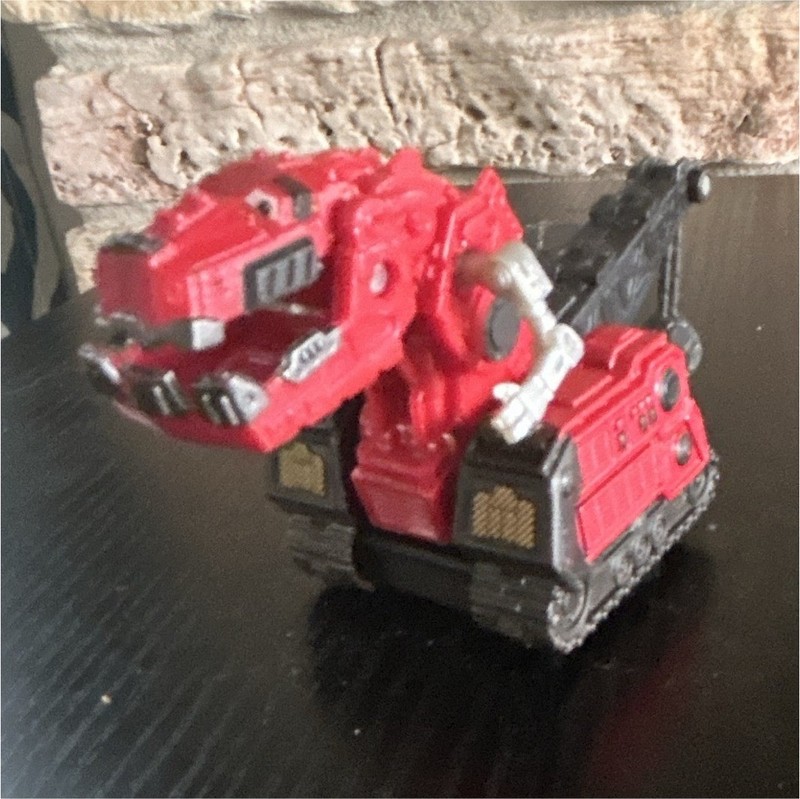 Dreamworks Mattel Dinotrux Ty Rux Diecast 2015 Red Tyrannosaurus Rex Dinosaur