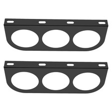 Steady Black Iron Gauge Holder for Car Triple 52Mm Meter Mount Bracket
