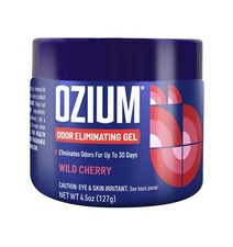 Ozium Odor Eliminating Gel Air Freshener 4.5 Oz Wild Cherry For Home Car Office Ozium Odor Eliminating Gel Air Freshener 4.5 Oz Wild Cherry For Home Car Office