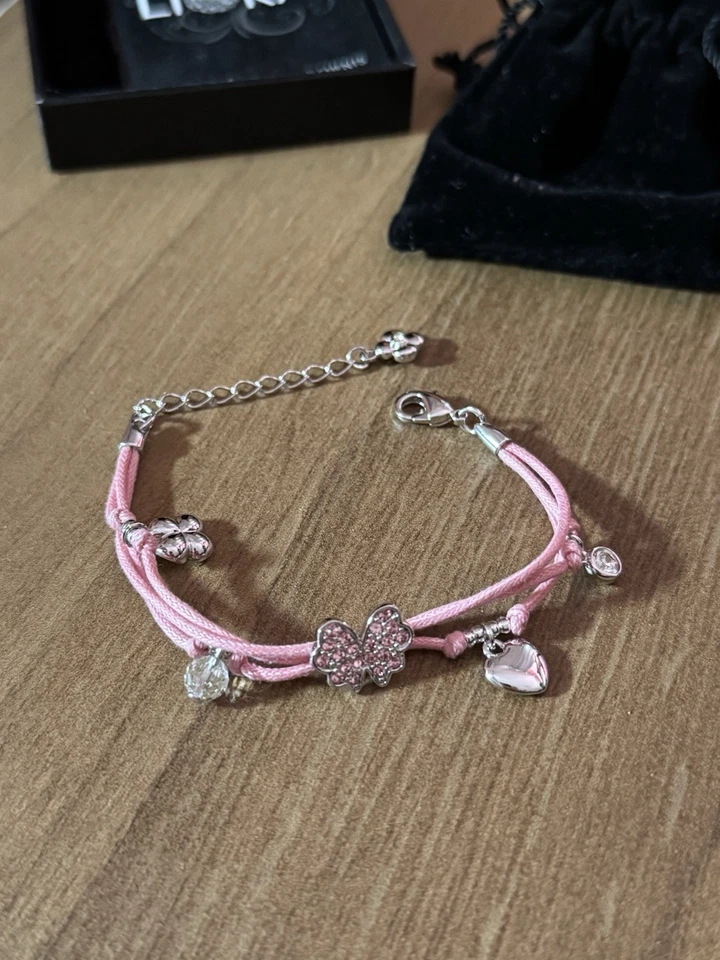 Liora Swarovski Steine Armband Für Mädchen Baby Rosa Inklusive Schachtel - Bild 4 von 4