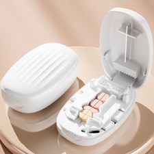 Pill Cutter Splitter for Small and Tiny Pills, 1/2 1/4 Pill Splitter for Smal...