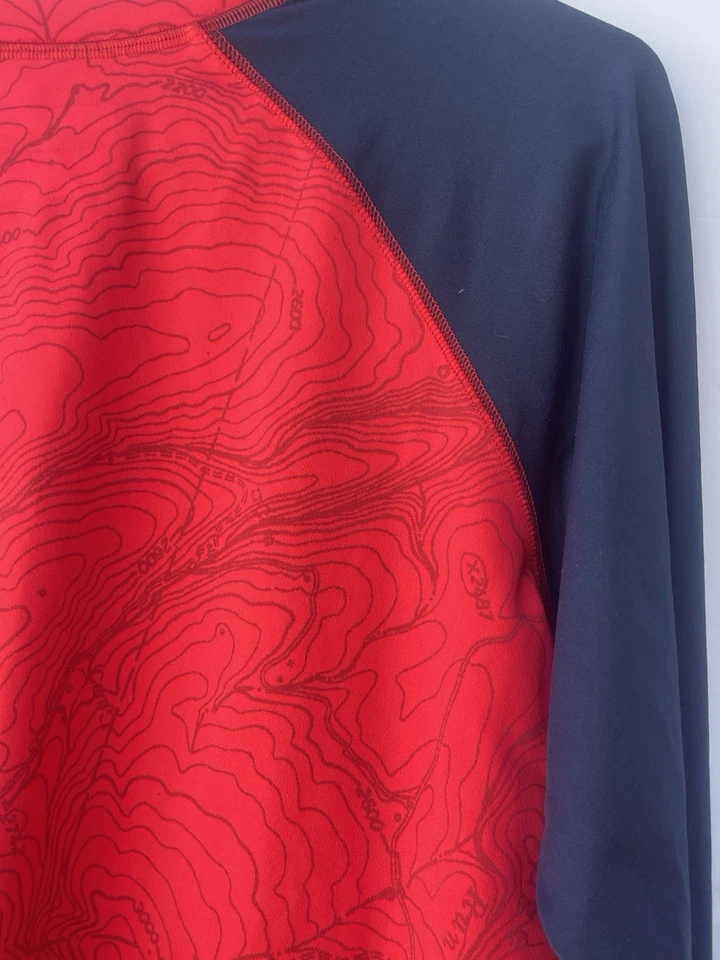 Columbia Womens XL Lightweight Long Sleeve Athletic Top Black Red Outdoor Active - Image 4 of 4