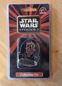 Vintage Phantom Menace Star Wars Episode 1 Collectible Pin Darth Maul