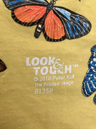 Vtg 2010 Graphic Tee shirt with All over print butterflies NP Tourist Youth L - Picture 8 of 16