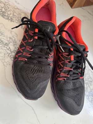 Nike Air Max 2015 Black Red Purple Cushioned Mesh Low Top Sneaker 698903-006