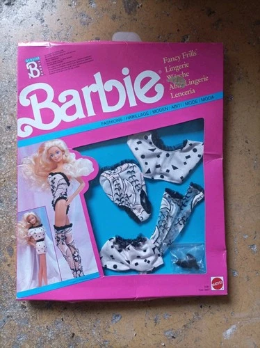 BARBIE DOLL MATTEL FASHION 1990 FANCY FRILLS FASHIONS 5281 3186 NEW