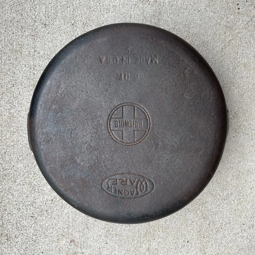 Vintage Dual Logo Wagner Ware Griswold Dutch Oven Stock Pot 5 Qt. No Lid