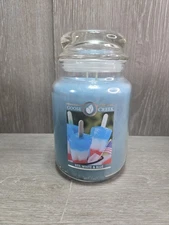 1 Goose Creek Red, White & Blue Jar Large 2-Wick, 24oz Candle DISCONTINUED