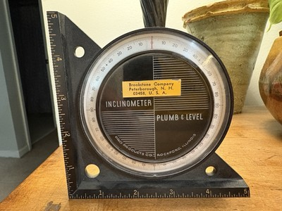 #ad Vintage Pro Products CO. Inclinometer Plumb amp; Level Rockford Illinois $11.95