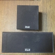 KLH  Center Channel Speaker + Satellite Speaker Cubed Cloth Grille