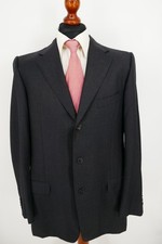 Ermenegildo Zegna Esclusivo Anzug Gr.106 Schurwolle Anthrazit Top Zustand