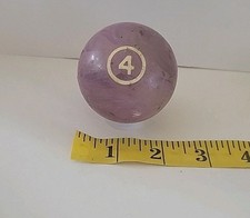 Vintage No. 4 Solid Purple Pool Ball Billiard 2" Replacement A 