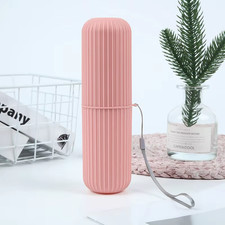 Travel Toothbrush Box Vertical Stripe Portable Mouthwash Cup Brushing Cup Washin