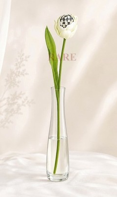 MacKenzie-Childs Courtly Cehck Parrot Tulip Ivory New No Box