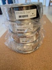 SET of 4 ea - SS Flour Sifter Fine Mesh Round Flour Sieve  8"x2.5" 30 Mesh 0.6mm