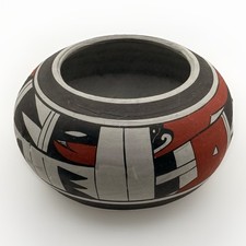 Acoma Pottery Bowl Hand Painted Southwest  Bo...