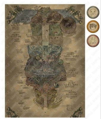Poster Made in Abyss Dawn of the Deep Soul Abyss Map B2 20.28x28.66 inch Japan