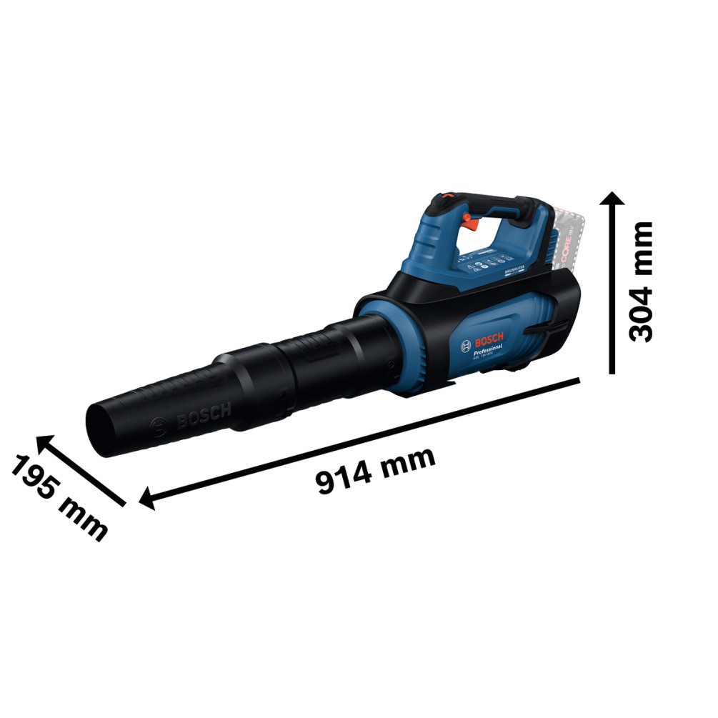 Bosch GBL18V-800 Professional Akku Laubbläser 18 Volt 06008D2200 Gartenreinigung 3