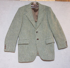 VTG Harris Tweed Blazer Mens 100 Pure Scottish Wool Made in USA