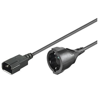 MicroConnect PE130200 Power Cord C14 -Schuko M-F