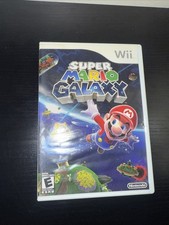 Nintendo Wii 2007 Super Mario Galaxy Disc Game w/ Case & Manuel Tested Works*