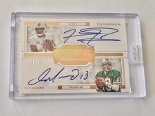 2022 Flawless Tua Tagovailoa Dan Marino Dual Auto Autograph #13/20 Dolphins