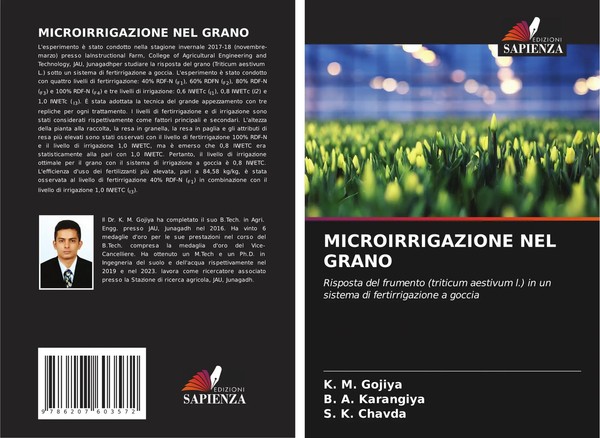 Microirrigazione Nel Grano K. M. Gojiya (U. A.) Taschenbuch Italienisch 2024-image