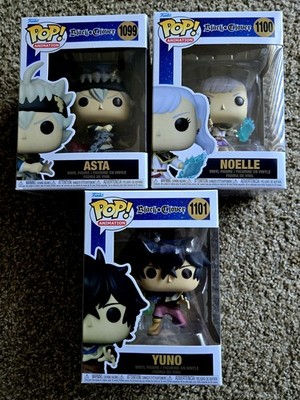 Funko Pop! Vinyl: Black Clover Asta #1099 Noelle #1100 Yuno #1101