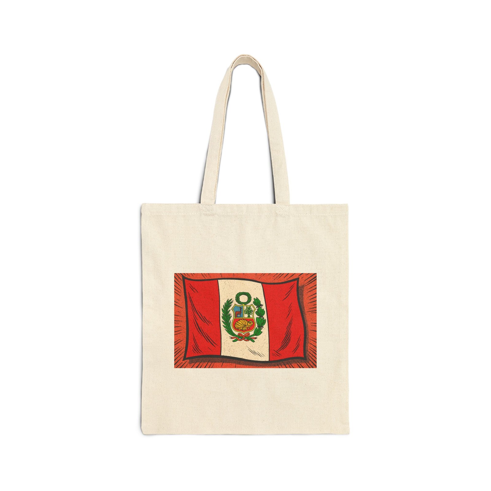 Eco-Friendly Cotton Canvas Tote Bag with Reinforced Handles