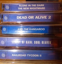 Sega Dreamcast - 5 Spielepaket in OVP, Anleitungen und Schutzhülle